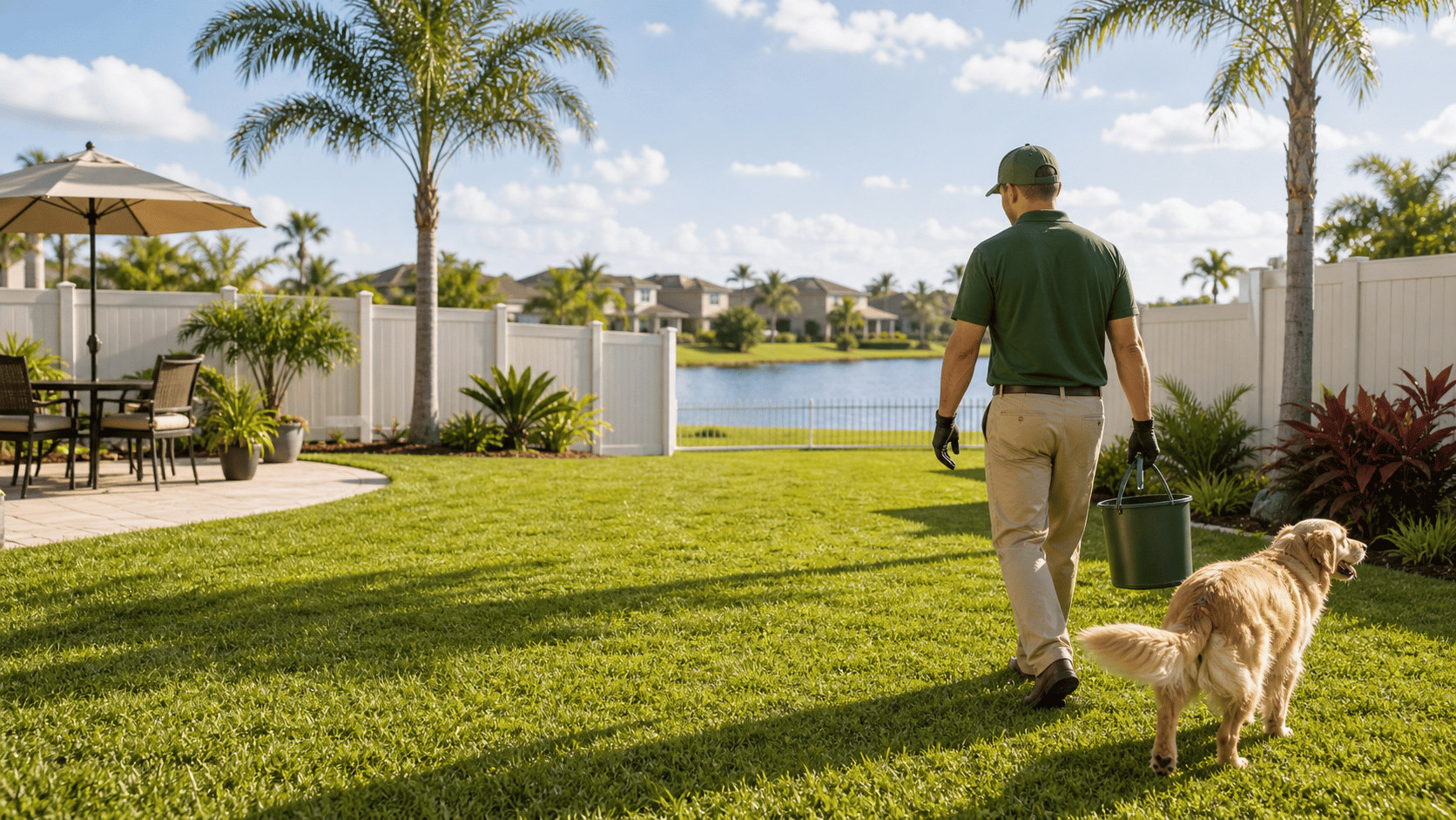 Mastiff Mounds pet waste removal in a clean Riverview yard