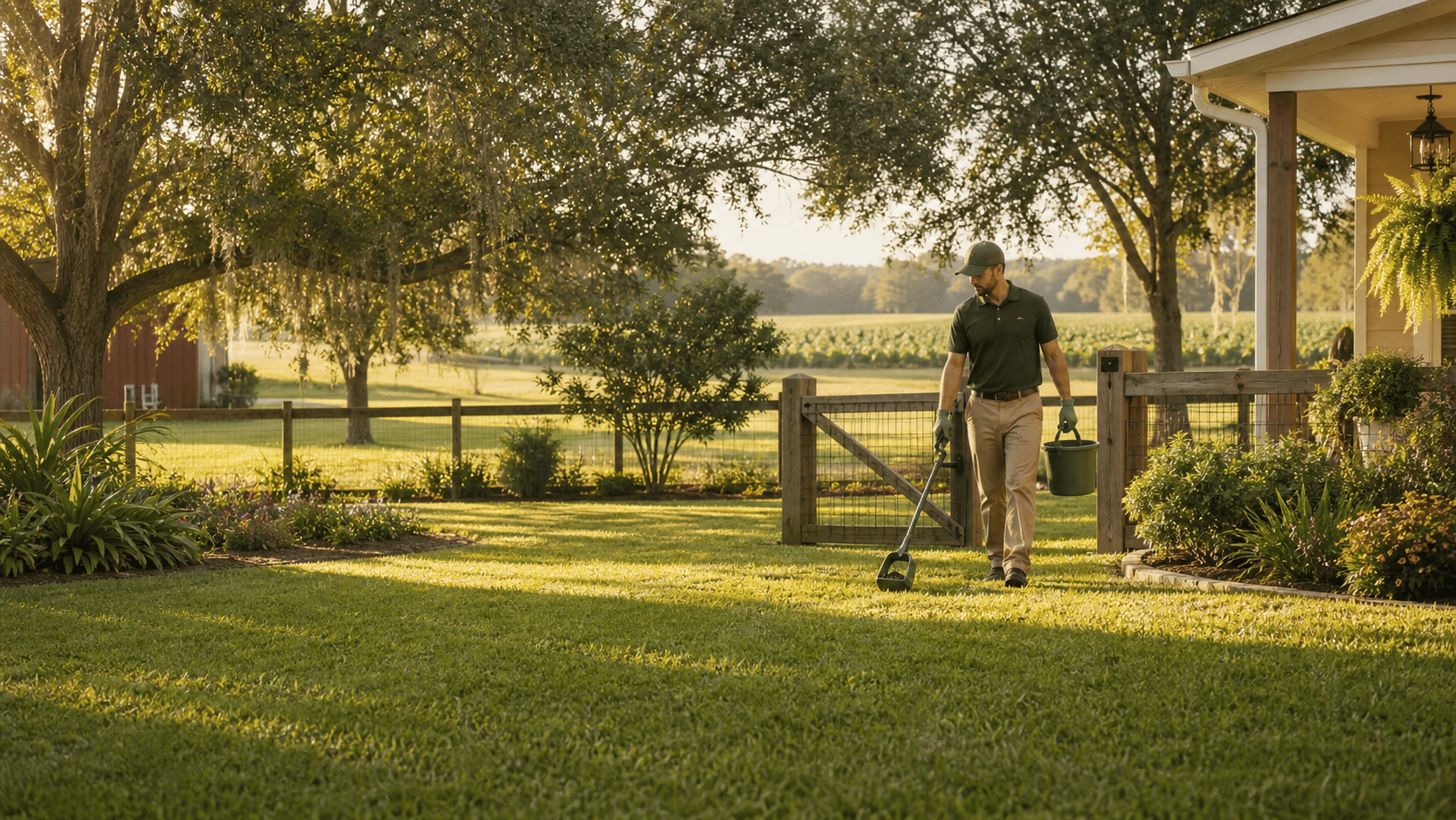 Mastiff Mounds pet waste removal in a clean Plant City yard