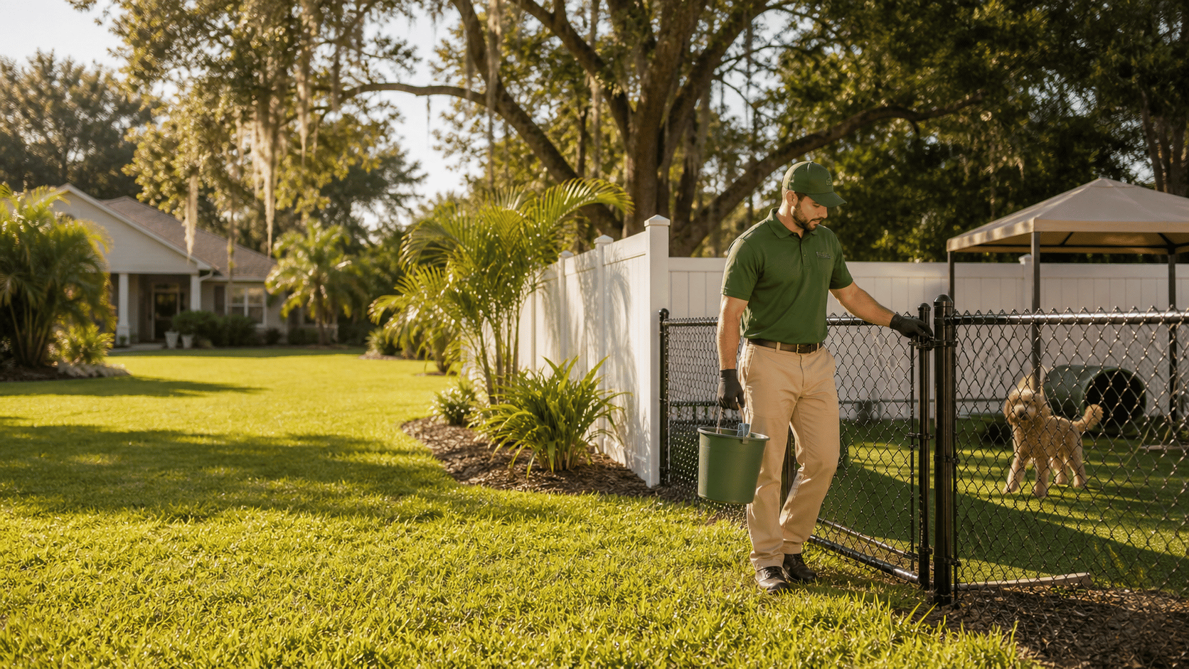 Mastiff Mounds pet waste removal in a clean Seffner yard